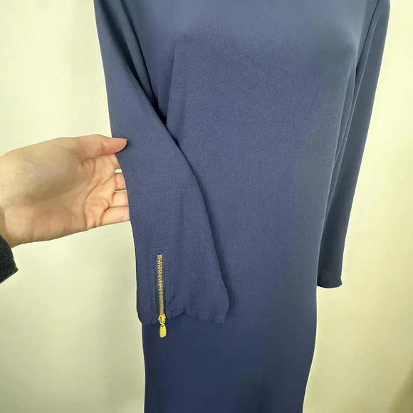 Laundry NWOT Navy 3/4 Sleeve Midi Shift Dress SIZE 8 - Picture 6 of 9